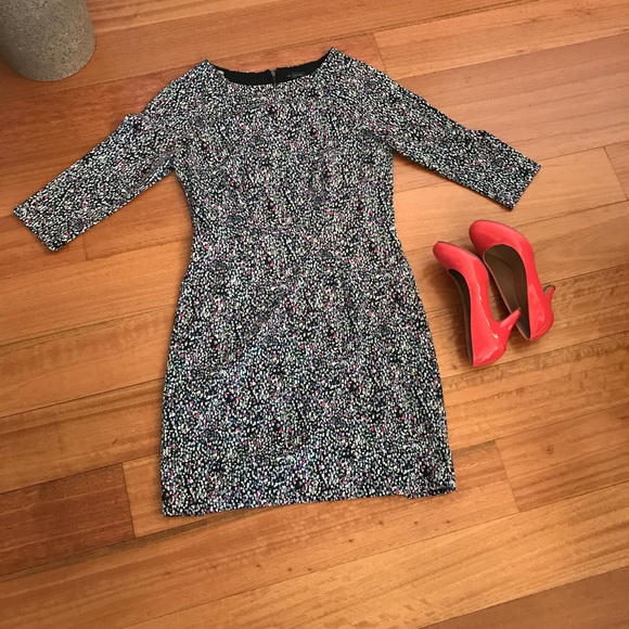 The Limited Dresses & Skirts - Multi colored 3 quarter length sleeve dress